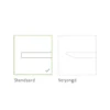 Eettafel Slim X-type plat ovaal naturel 200x90 cm recht