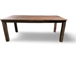Eettafel teak uniek groot.