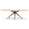 Eettafel Trento groove naturel 180x90cm
