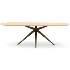 Eettafel Trento groove naturel 260x90 cm