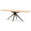 Eettafel Trento groove naturel 240x100 cm