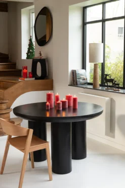 Eettafel TRIO Mangohout Zwart