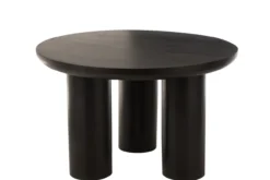 Eettafel TRIO Mangohout Zwart