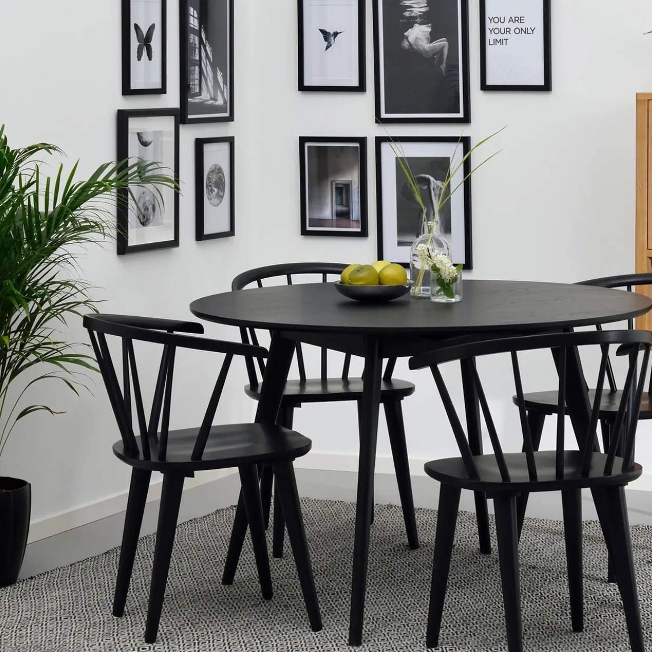 Eettafel Yumi Ø115 cm Whitewash