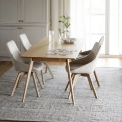 Eettafel Yumi - Naturel - 190 cm x 90 cm - verlengbaar