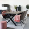 Eikenhouten eettafel Fendi Bruin