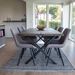 Eikenhouten eettafel Fendi Bruin