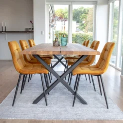 Eikenhouten eettafel Fendi Naturel
