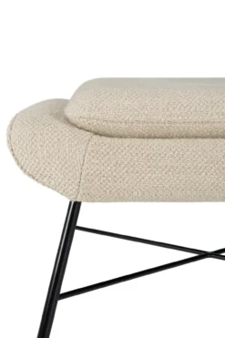 Ethnicraft - Barrow voetenbank - off white