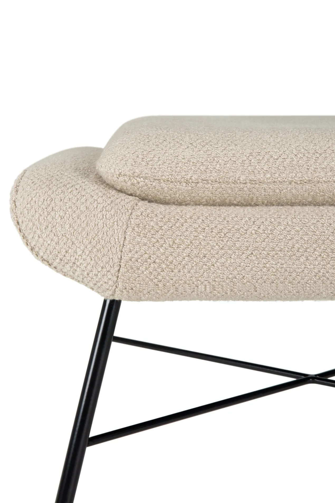 Ethnicraft - Barrow voetenbank - off white