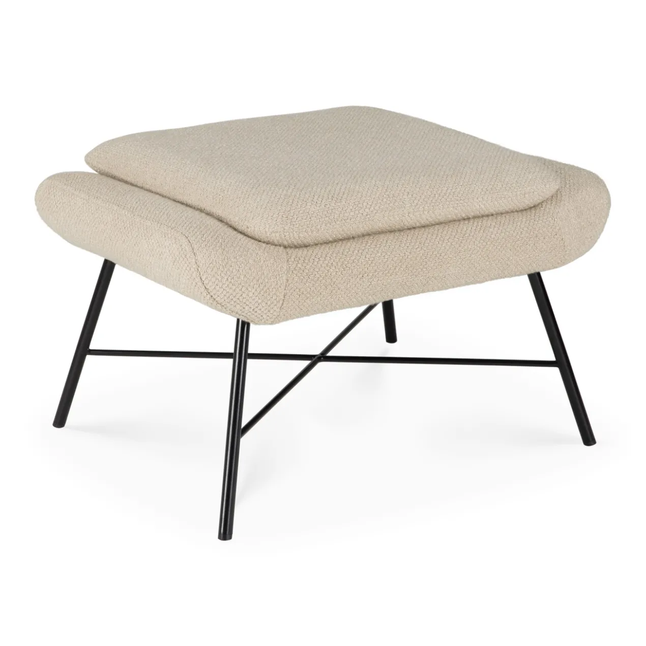 Ethnicraft - Barrow voetenbank - off white