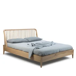 Ethnicraft bed Spindle Oak 160x200 incl. lattenbodem