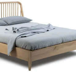 Ethnicraft bed Spindle Oak 180x200 incl. lattenbodem
