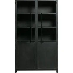 Exhibit vitrinekast metaal zwart