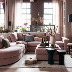 Family hocker roze