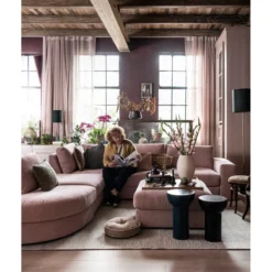 Family 1-zits element ronde hoek links roze