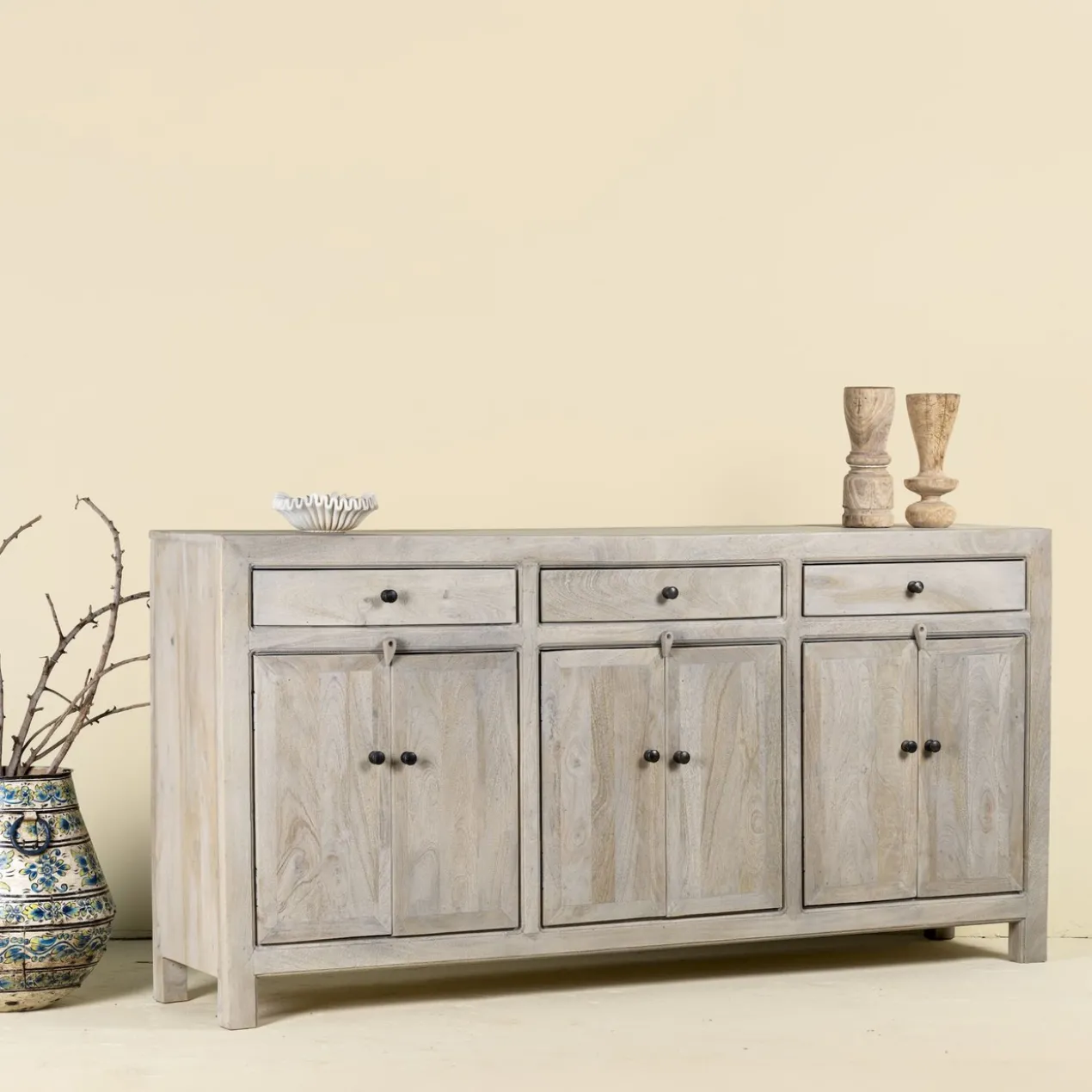 Fanish - Mangohouten Dressoir Mediterraan