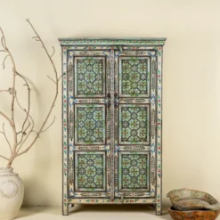 Faridpur - Handbeschilderde Vintage Kast