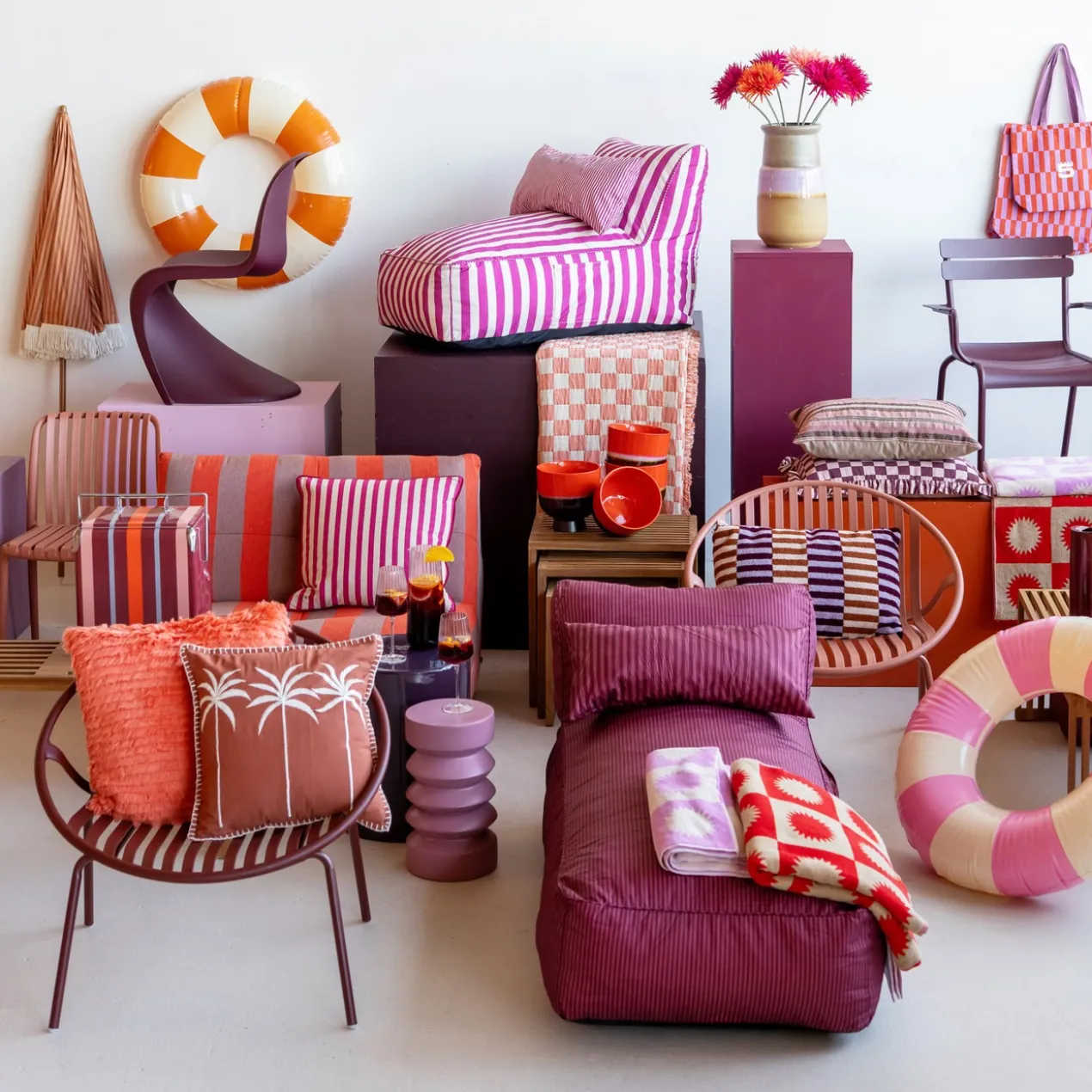 Fauteuil Barry fuchsia