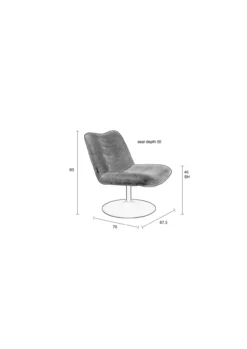 Fauteuil Bubba roze