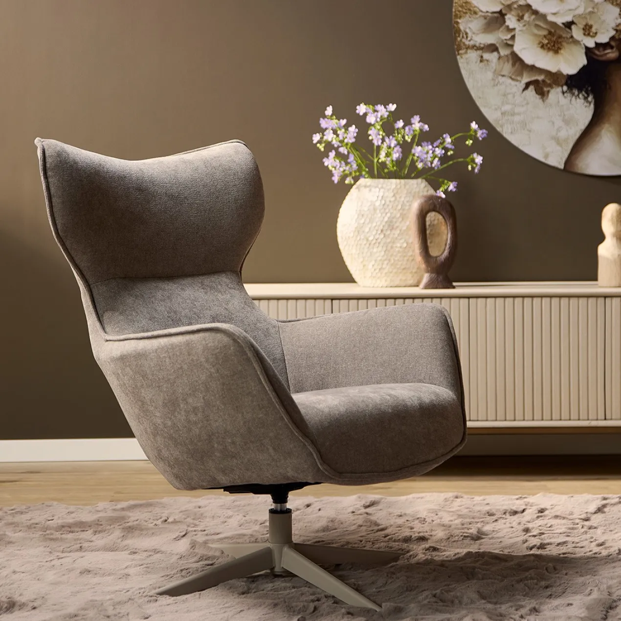 Fauteuil Care taupe