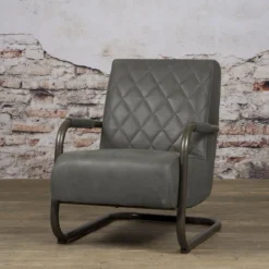 Fauteuil Civo met armleuning bull Groen - set van 4