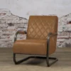 Fauteuil Civo met armleuning bull Antraciet - set van 4