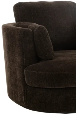 Fauteuil 360º donkerbruin