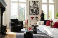 Fauteuil 360º donkerbruin