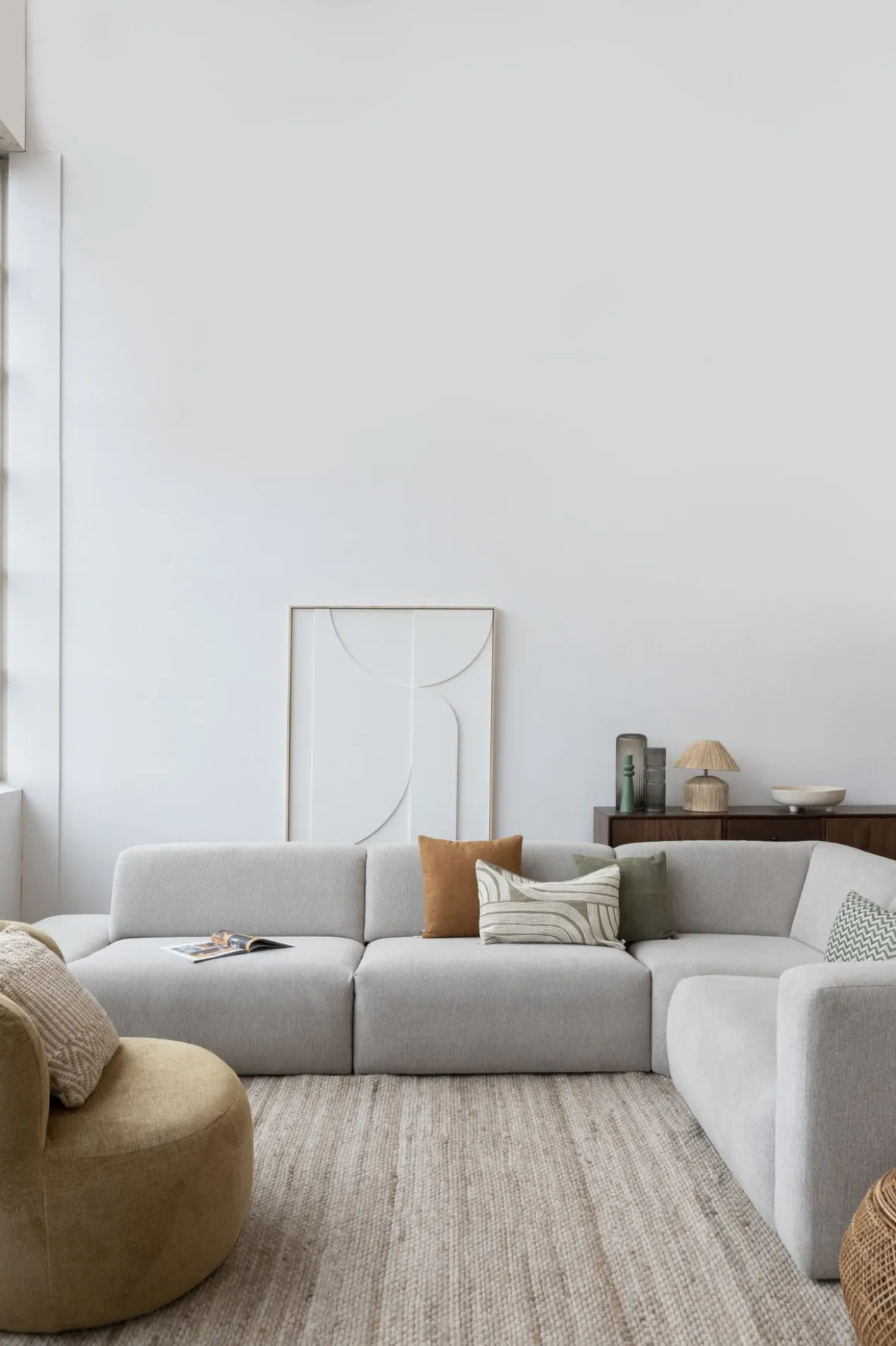 Fauteuil Farrell mustard