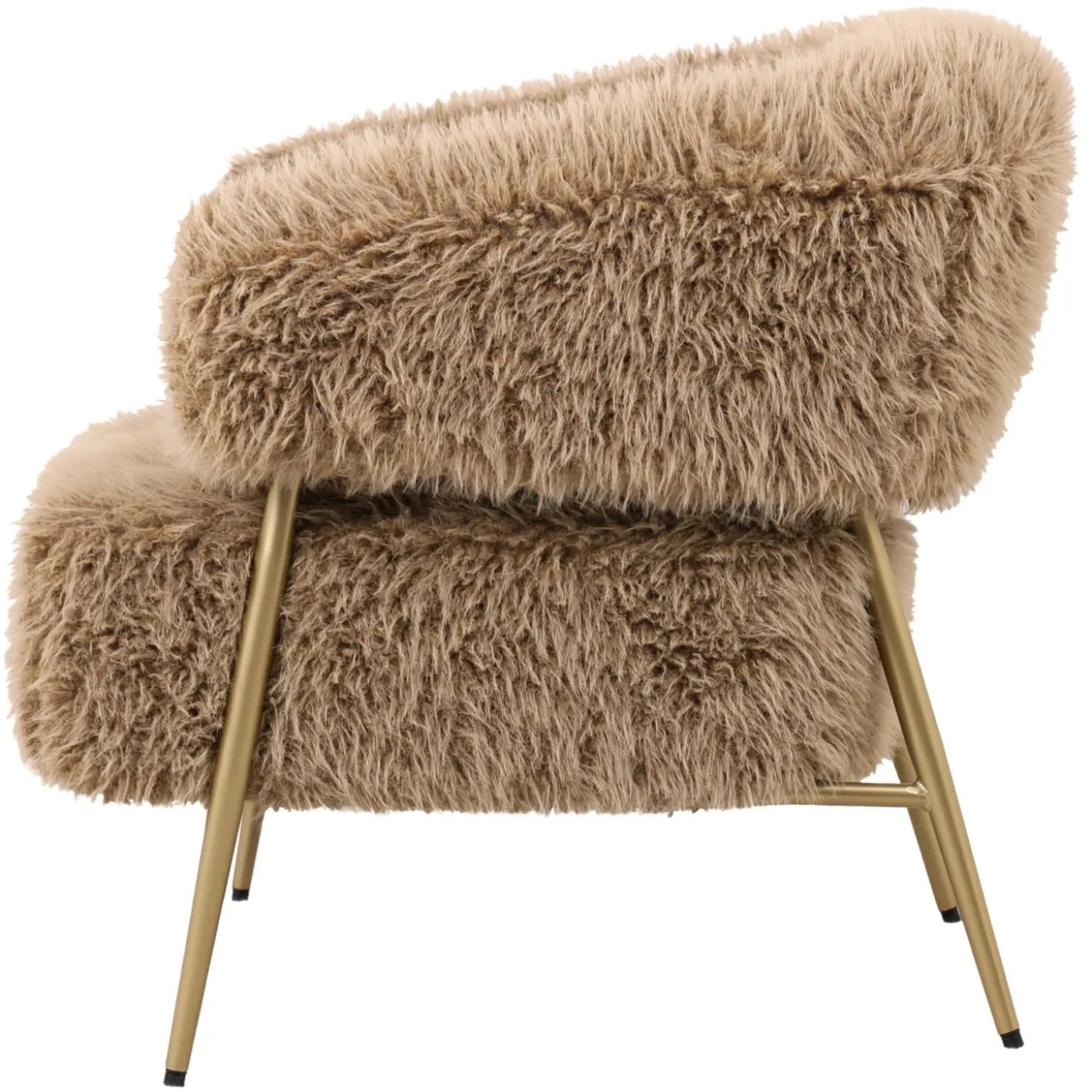 Fauteuil Fluffy Bruin