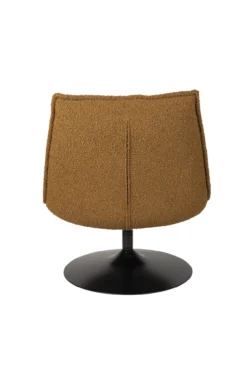 Fauteuil JAX OCHRE bouclé