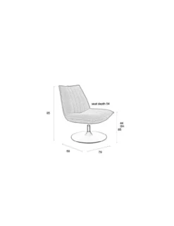 Fauteuil JAX OFF wit bouclé
