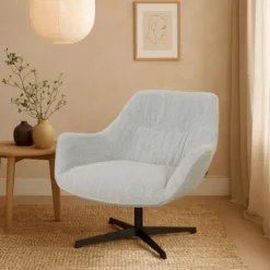 Fauteuil Jilou beige melange draaibaar