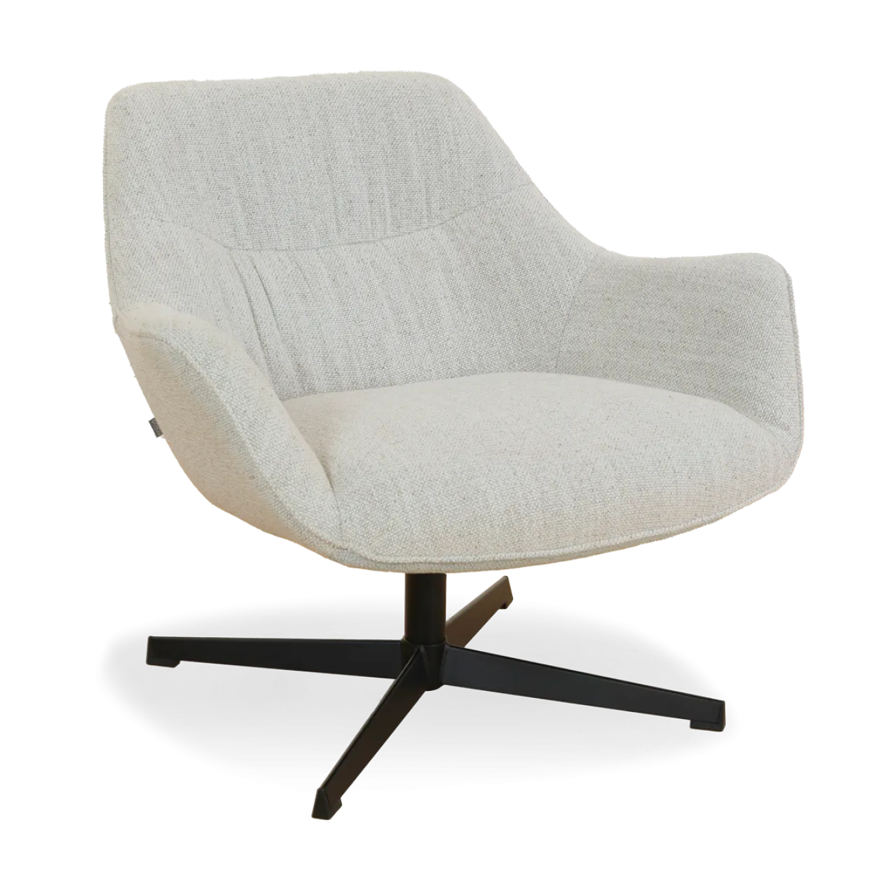 Fauteuil Jilou beige melange draaibaar