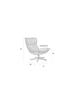 Fauteuil JOHN COGNAC