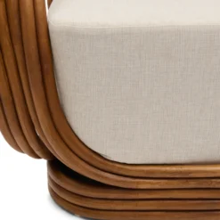 Fauteuil Jonas natural rattan vintage