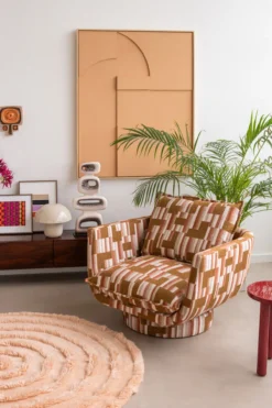 Fauteuil Jules retro brown
