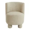 Fauteuil Kamova chenille zand crème