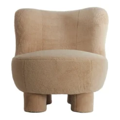 Fauteuil Kamovu teddy beige