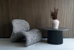 Fauteuil Krul bruin gemêleerd
