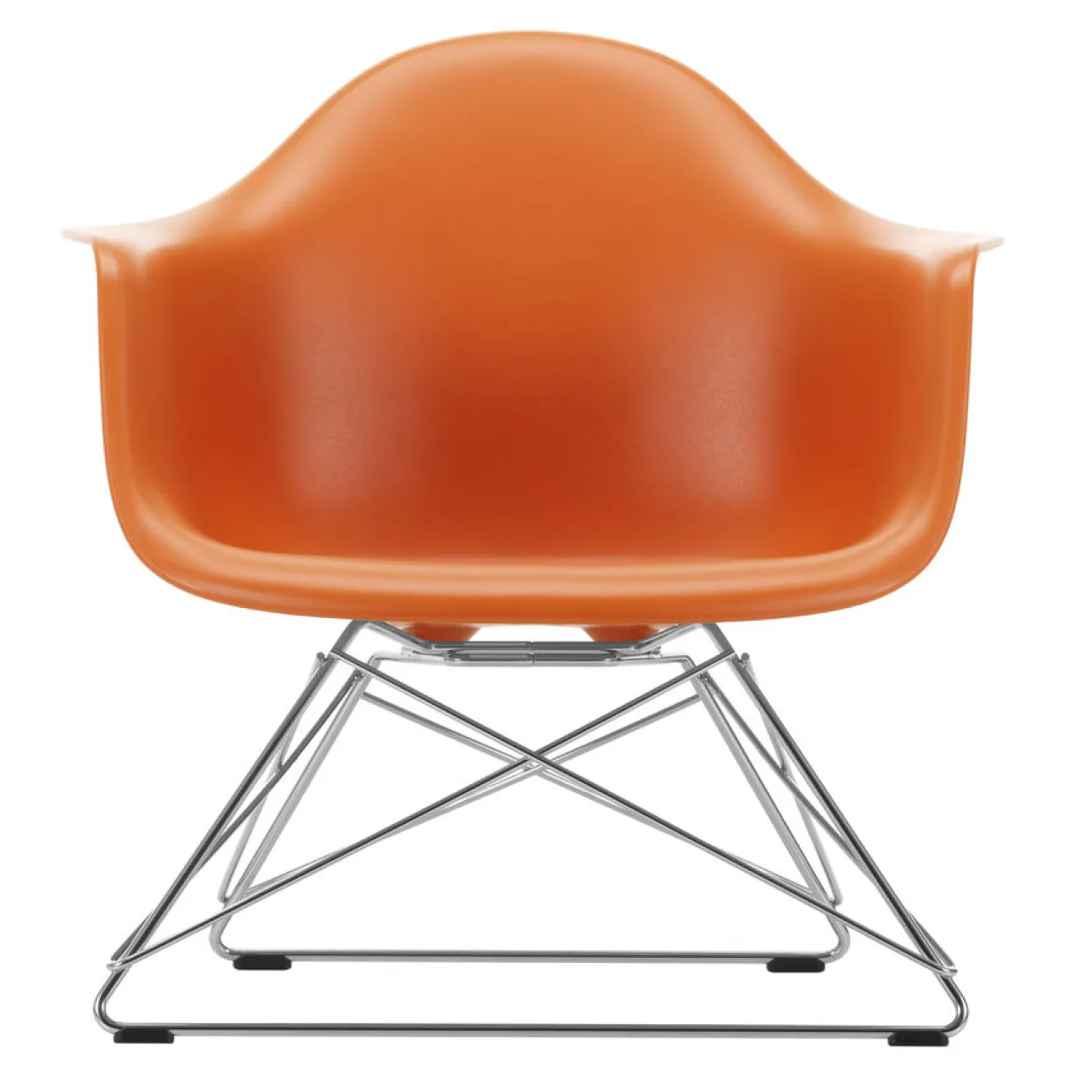 Fauteuil LAR RE chroom Rusty Orange