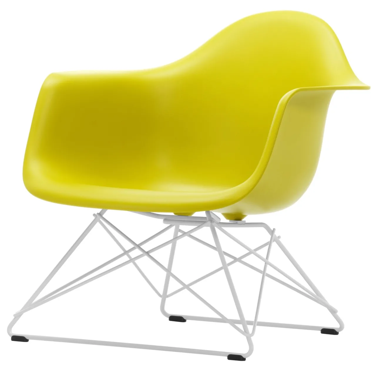 Fauteuil LAR RE wit Mustard