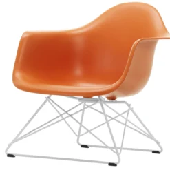 Fauteuil LAR RE wit Rusty Orange