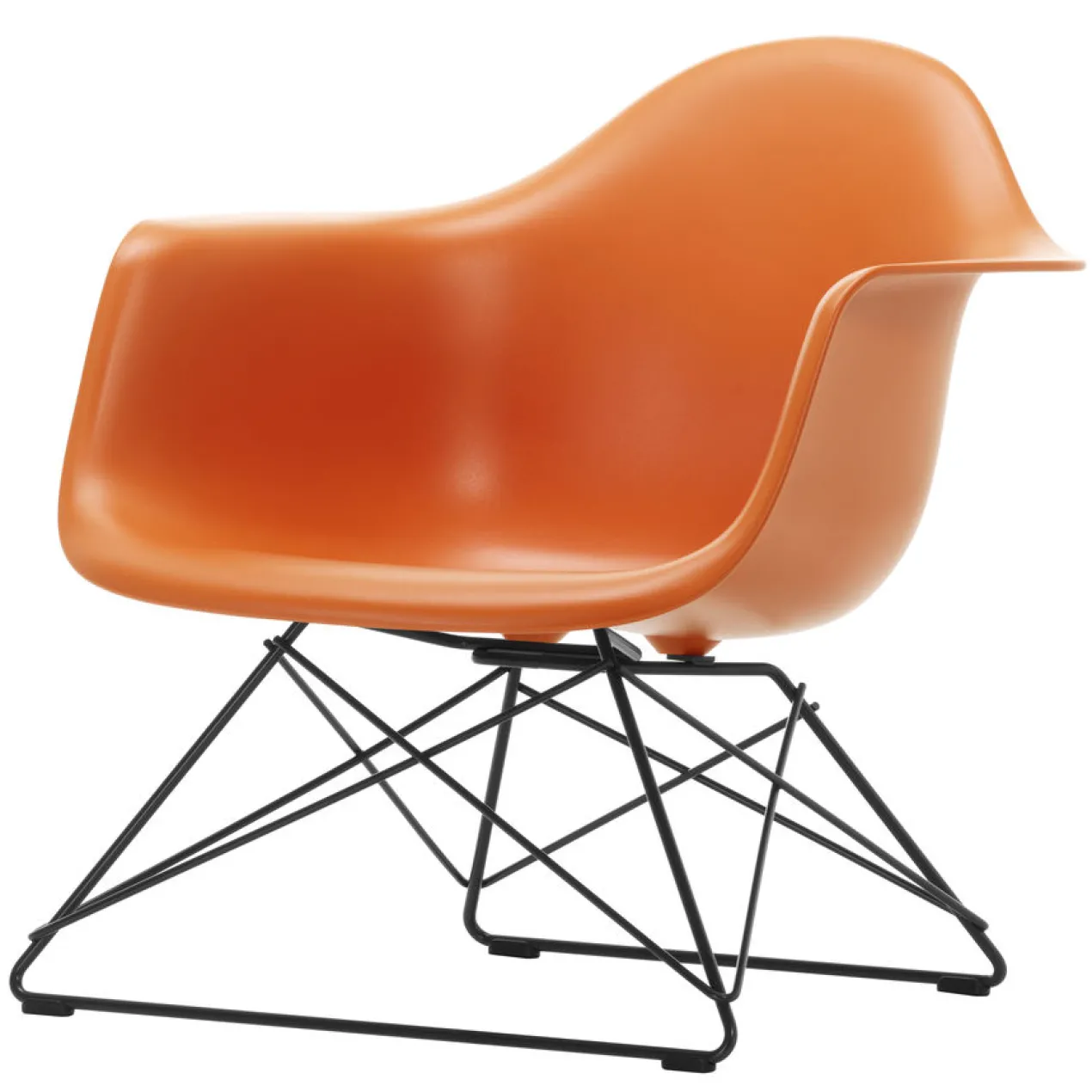 Fauteuil LAR RE zwart Rusty Orange