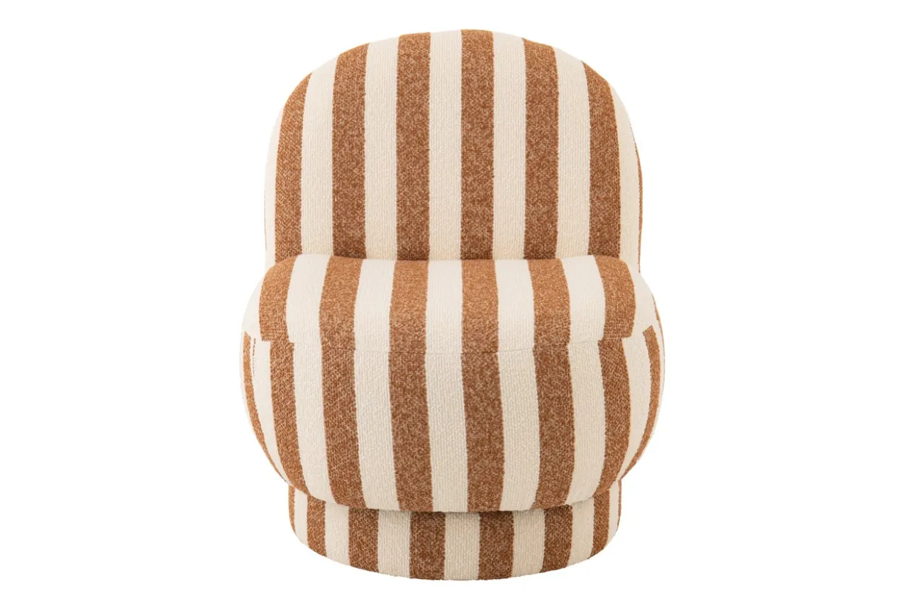 Fauteuil Loungestoel zand/wit