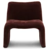 Fauteuil Lowel maroon