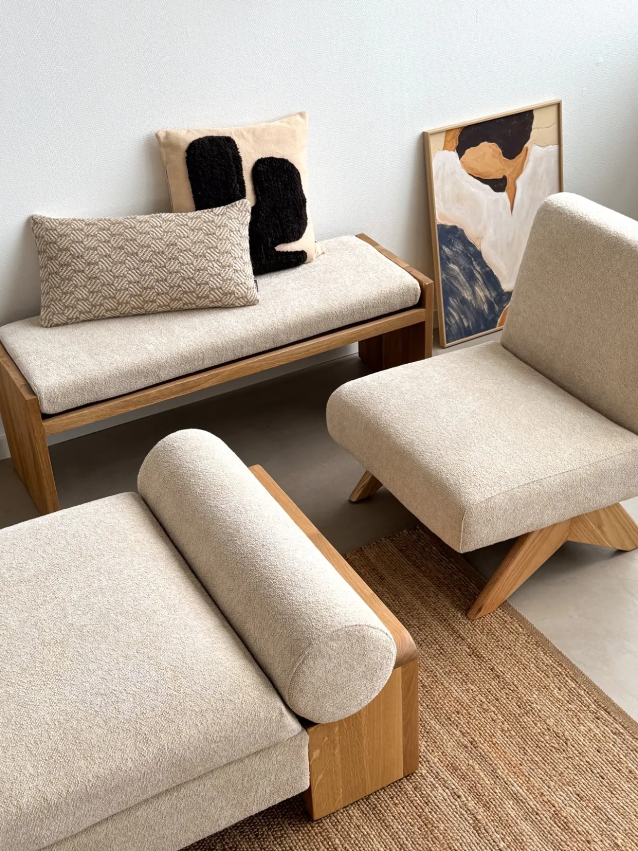 Fauteuil Marisa warm beige