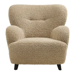 Fauteuil Marley teddy lichtbruin