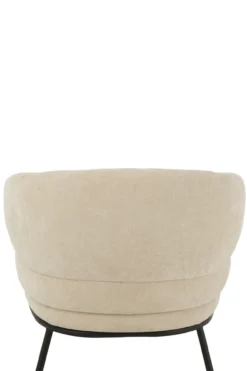 Fauteuil Mars populierenhout/schuim beige